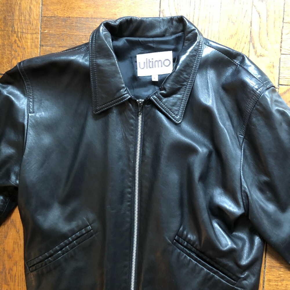 Vintage 1980’s Ultimo Black Leather Jacket